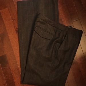 Banana Republic wool brown / purple plaid